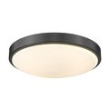 Golden Lighting Gabi Flush Mount, Opal Glass - Matte Black 9128-FM13 BLK-OP